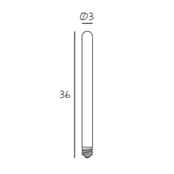 DESIGN BY US LED-pære Tube 360, mat E27 6,5 W 2.700 K dæmpbar