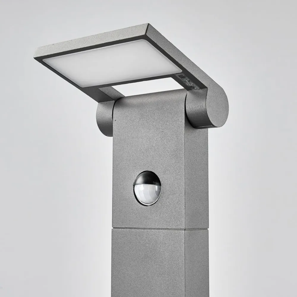 Lucande Gadebelysning Med Sensor>LED-pullert Marius med sensor, 100 cm