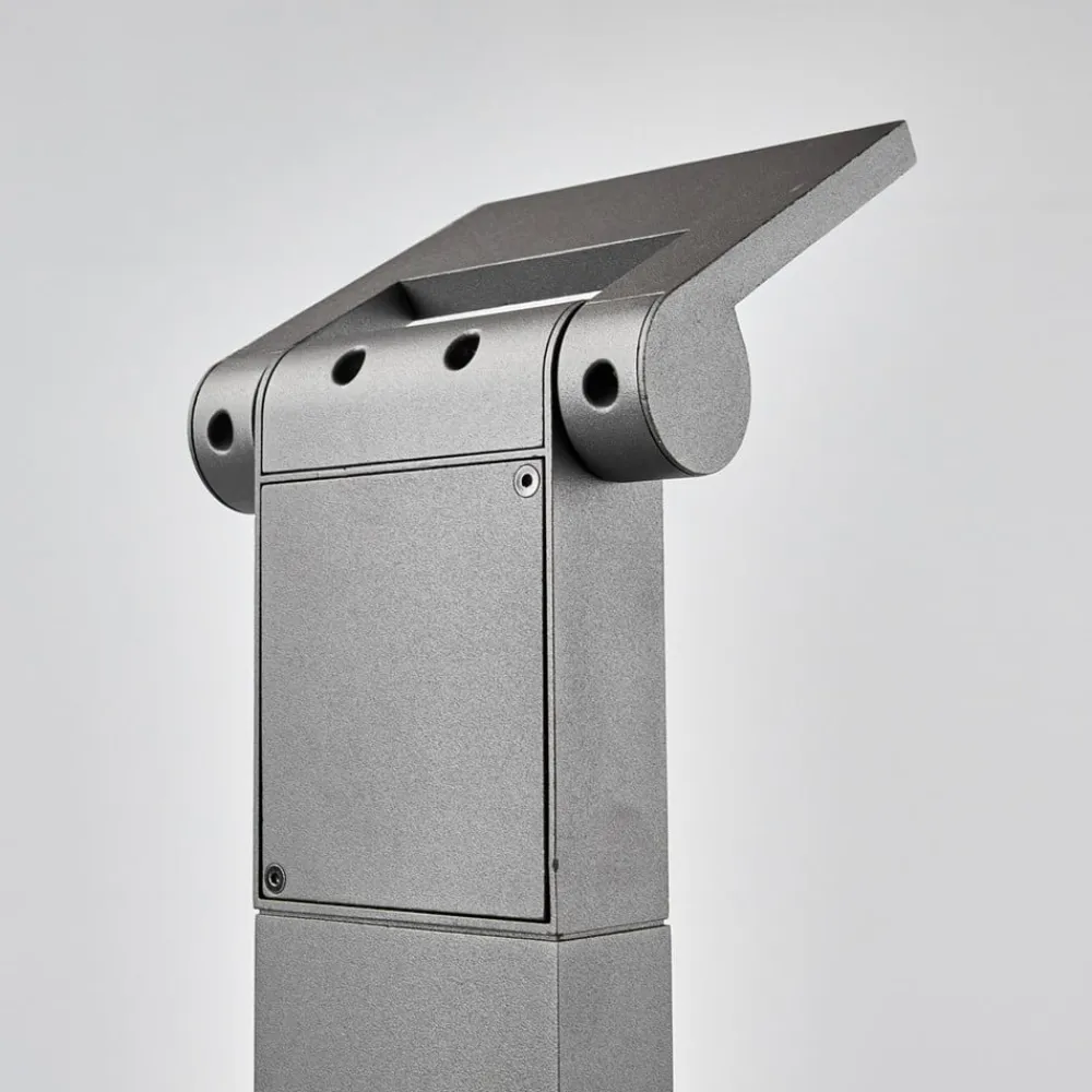 Lucande Gadebelysning Med Sensor>LED-pullert Marius med sensor, 100 cm