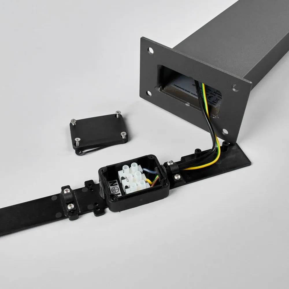 Lucande Gadebelysning Med Sensor>LED-pullert Marius med sensor, 100 cm