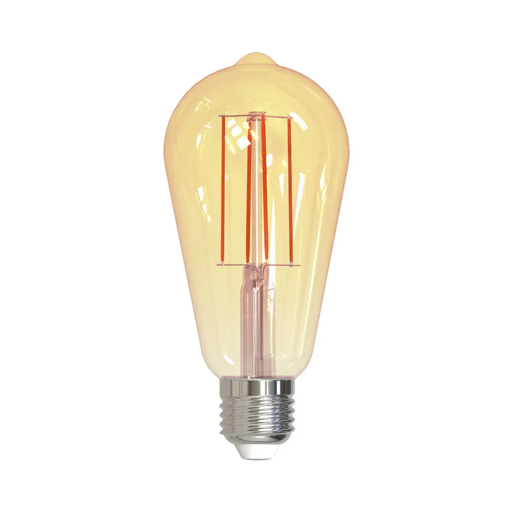 Müller-Licht Led Pærer>LED-Rustika, glødetråd, E27, guldfarvet, 7W, 2000K, 650 lumen