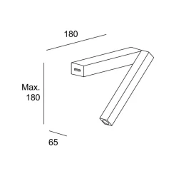 Hall Slank LED-læselampe med LED-guld^LEDS-C4 Best