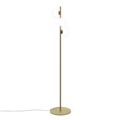 LEDS-C4 LED-gulvlampe Perlina, højde 170 cm, guldfarvet