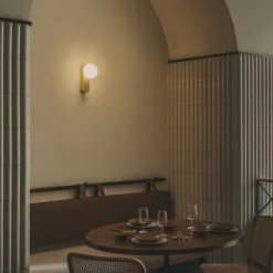 LED-væglampe Perlina, guldfarvet^LEDS-C4 Discount