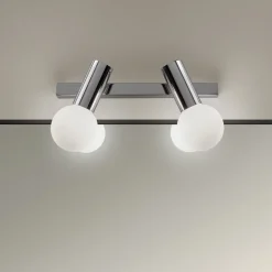 LEDS-C4 Væg- Og Spejllamper>Mist væglampe badeværelse, 2 lysk., krom