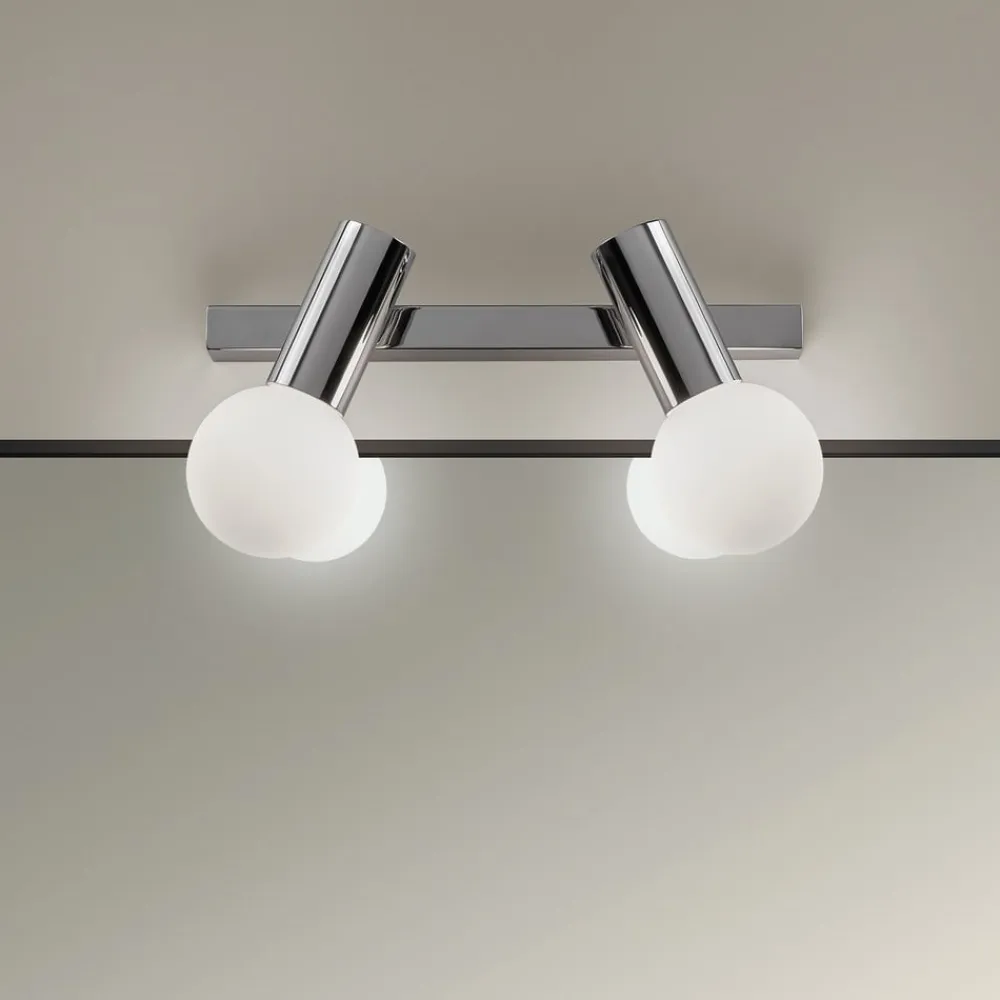 LEDS-C4 Væg- Og Spejllamper>Mist væglampe badeværelse, 2 lysk., krom