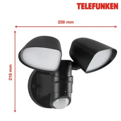 Telefunken Væglampe Med Sensor|Udendørs Spot><noscript><img width=