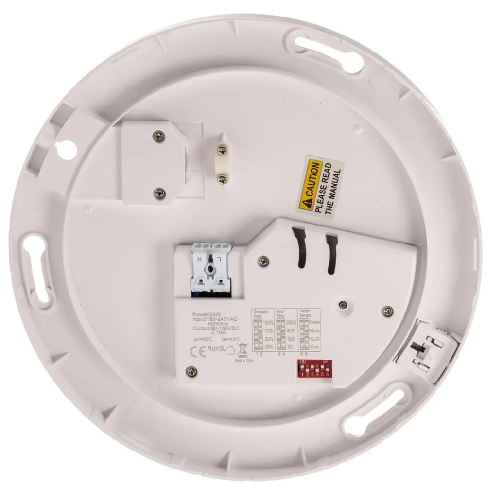 Heitronic LED-sensorloftlampe Pronto, kantet, 33x33cm