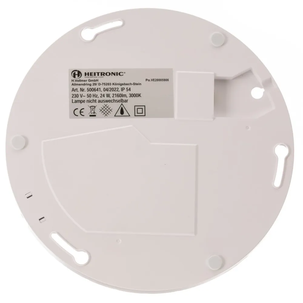 Heitronic LED-sensorloftlampe Pronto, kantet, 33x33cm