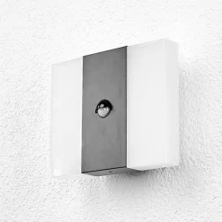 Lindby Væglampe Med Sensor>LED-sensor-udendørs væglampe Kumi, grafit, IP44