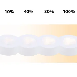 Briloner Underskabsbelysning>LED-skabslampe Skab, fjernbetjening, sæt med 6 stk