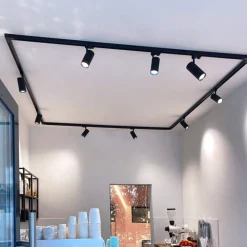 LED-skinnespot Lucea 3-faset 10W sort^Deko-Light Hot