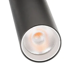 LED-skinnespot Slim 1-faset, sort, aluminium, 5 W, 2.700 K^Deko-Light
