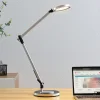 Lindby LED-skrivebordlampe Rilana med dæmper, sølv