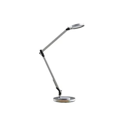 Lindby LED-skrivebordlampe Rilana med dæmper, sølv