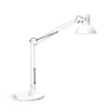 LED-skrivebordslampe study, hvid, stål, 49 cm, E27^Maul Best