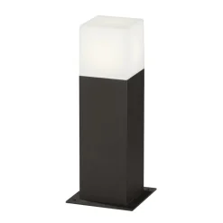 Trio Lighting LED-sokkellampe HUDSON, antracit, højde 30 cm, metal IP44