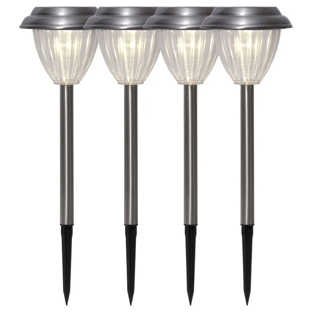 LED-sokkellampe solcelle Palma i sæt af 4^STAR TRADING New