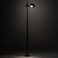 Nowodvorski Lighting LED-sokkellampe Tessa, sort, aluminium, højde 100 cm