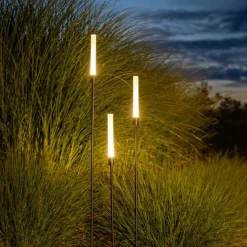 Nowodvorski Lighting Sokkellamper>LED-sokkellampe Zola, sort, aluminium, højde 100 cm