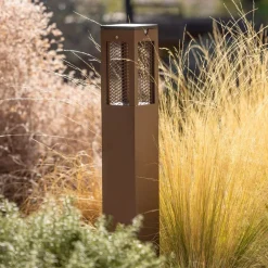 Les Jardins LED-solcellebelysning Tradition Sensor Corten 90 cm