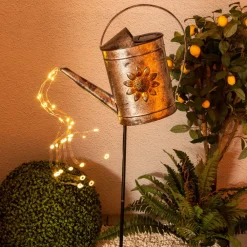 Näve Solcellelamper>LED-solcelle-dekolampe 5282349 med vandkande