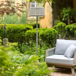 Les Jardins LED-solcellegulvlampe Rop&Strip, højdejusterbar, 500 lm