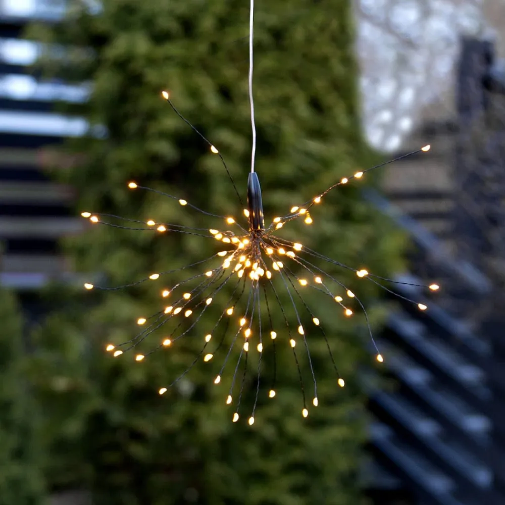 STAR TRADING Dekorationsbelysning|Solcellelamper>LED-solcellehængelampe Firework