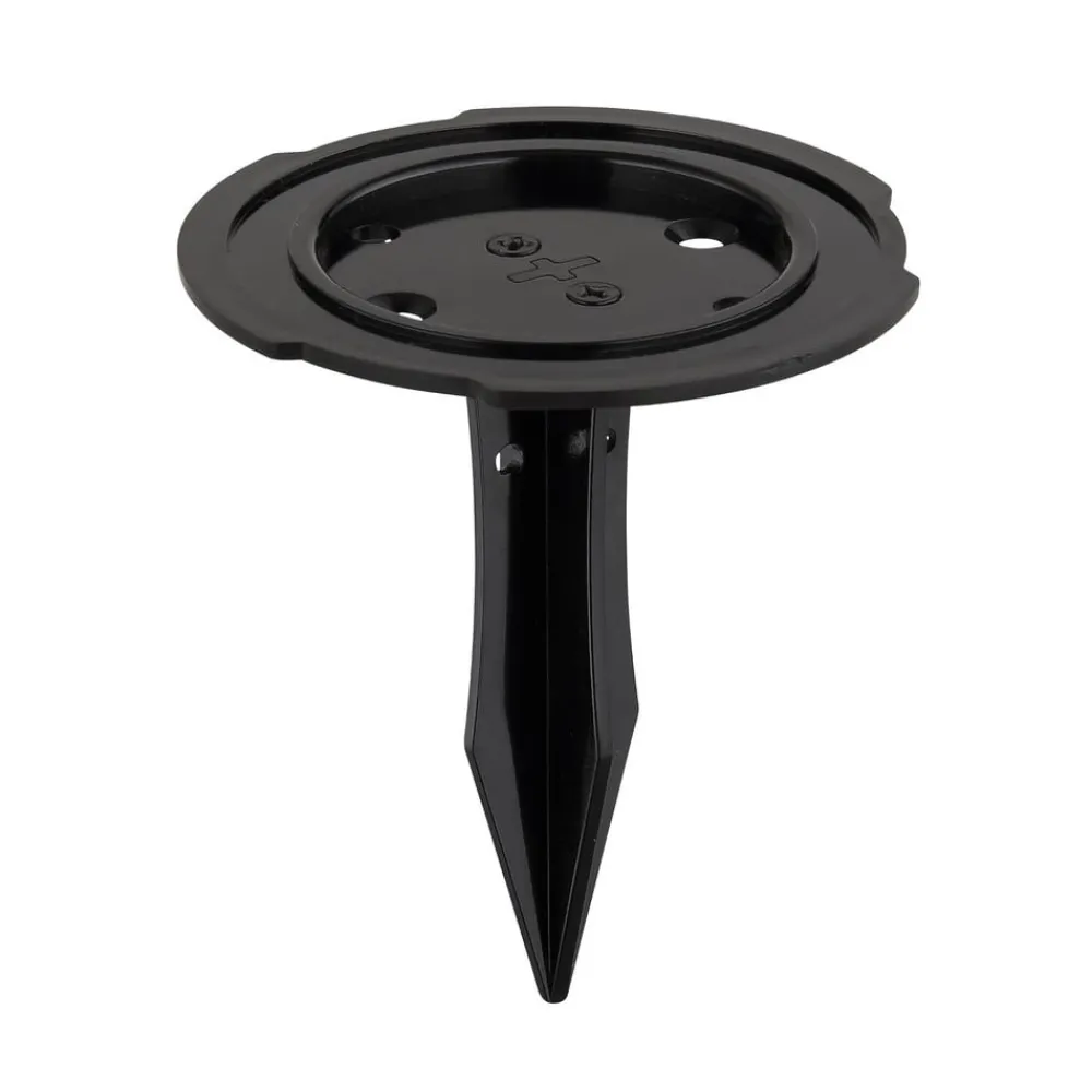 Globo Solcellelamper|Udendørs Spot>LED-solcellelampe 36505, jordspyd, væglampe, sort, aluminium