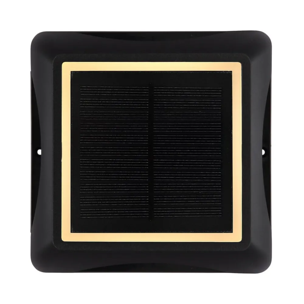 Globo Solcellelamper|Udendørs Spot>LED-solcellelampe 36505, jordspyd, væglampe, sort, aluminium