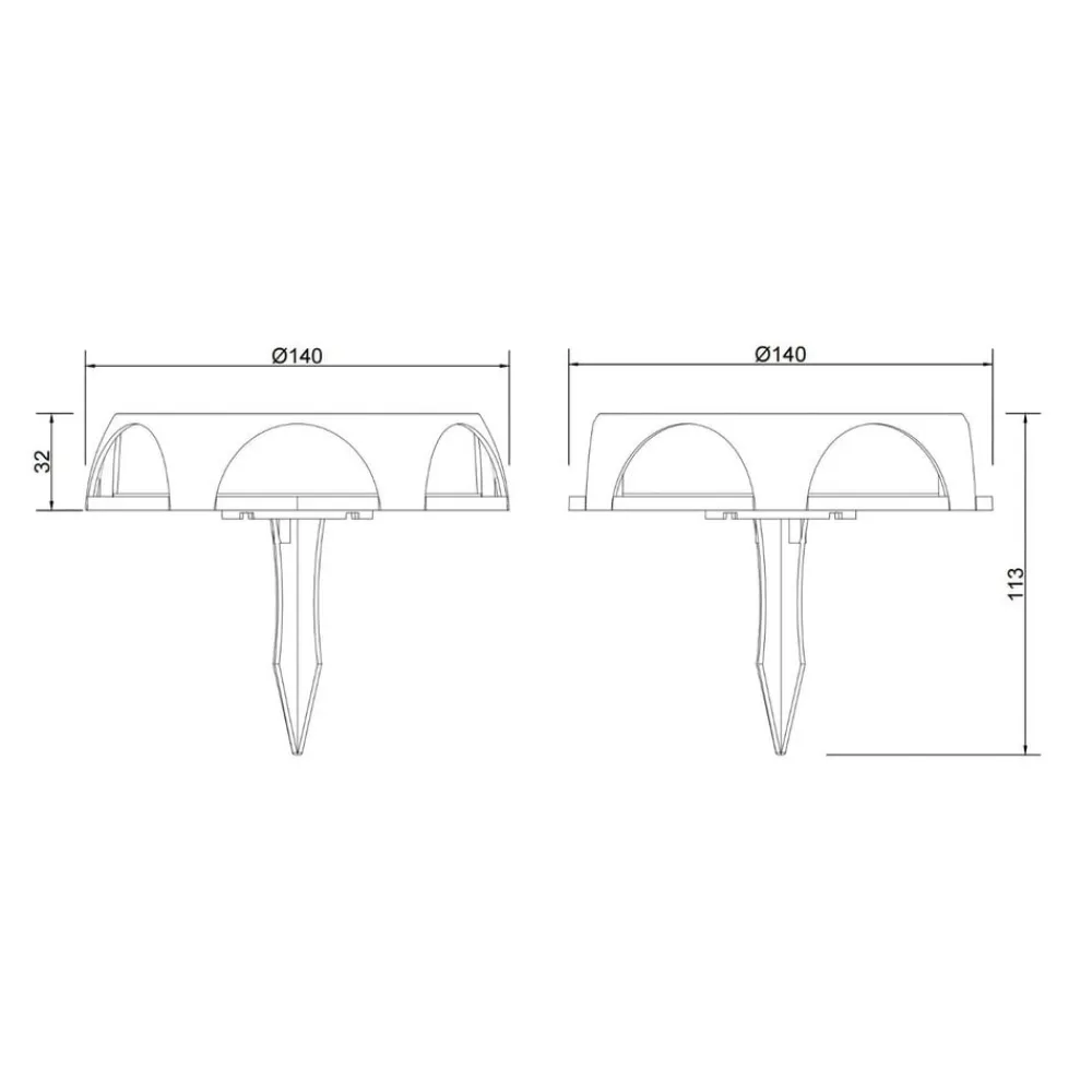 Globo LED-solcellelampe 36506, jordspyd, væglampe, sort, aluminium