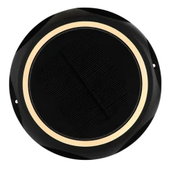 Globo LED-solcellelampe 36506, jordspyd, væglampe, sort, aluminium