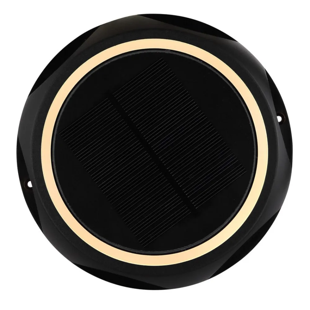 Globo LED-solcellelampe 36506, jordspyd, væglampe, sort, aluminium