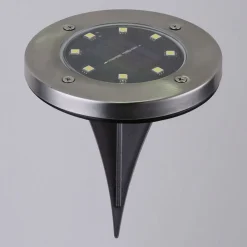 Globo LED-solcellelampe 33414 med jordspyd, sort