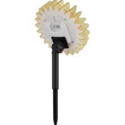 Globo LED-solcellelampe 33598 Solsikke Ø 13 cm, gul, plast