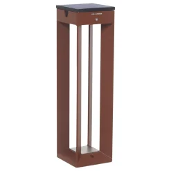 Les Jardins Dekorationsbelysning|Solcelle Lampe Med Sensor>LED-solcellelampe Borne med sensor, 45 cm, corten