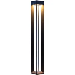 LED-solcellelampe Borne med sensor, 90 cm, grå^Les Jardins New