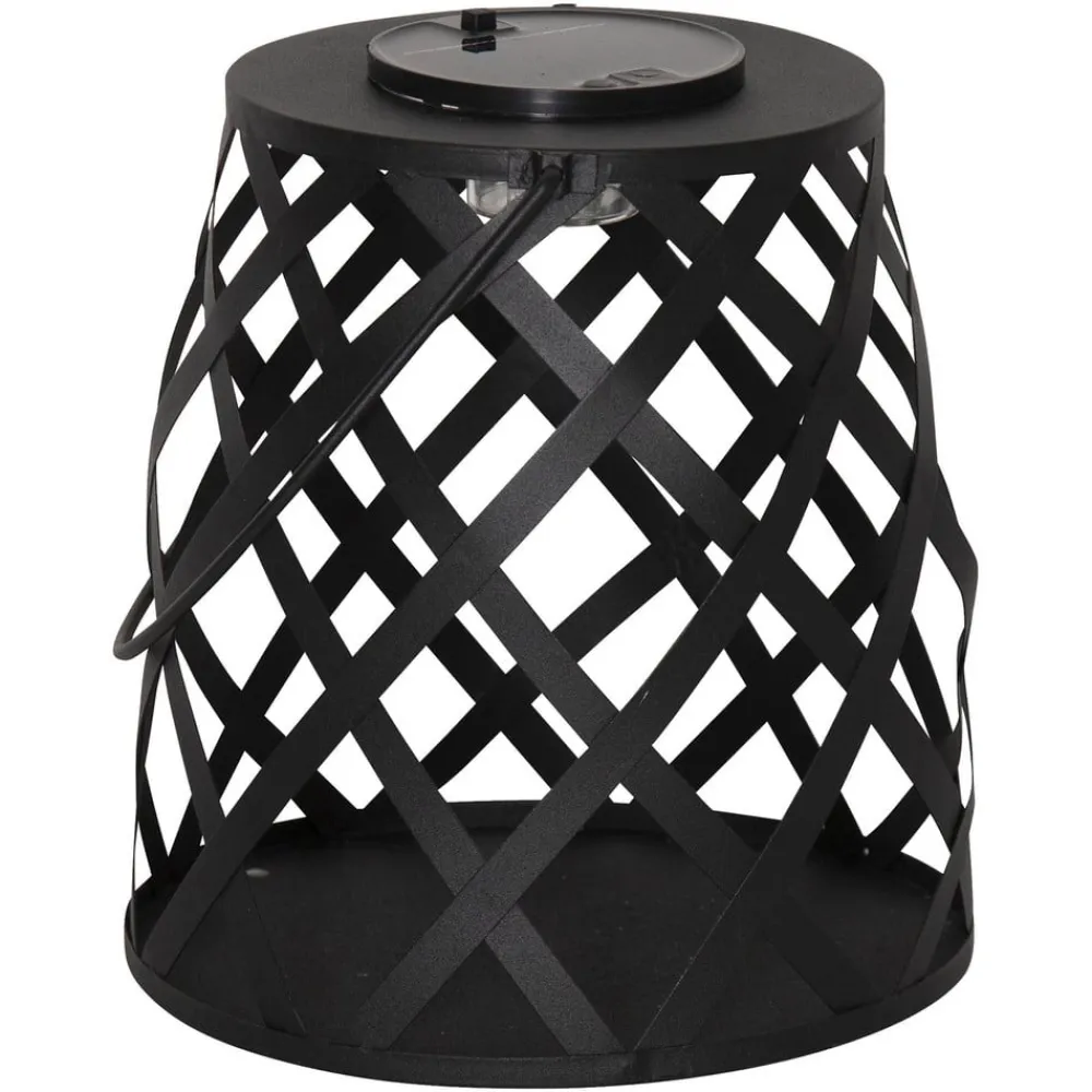 STAR TRADING Dekorationsbelysning|Solcellelamper>LED-solcellelampe Calabria, diamantmønster, 20 cm