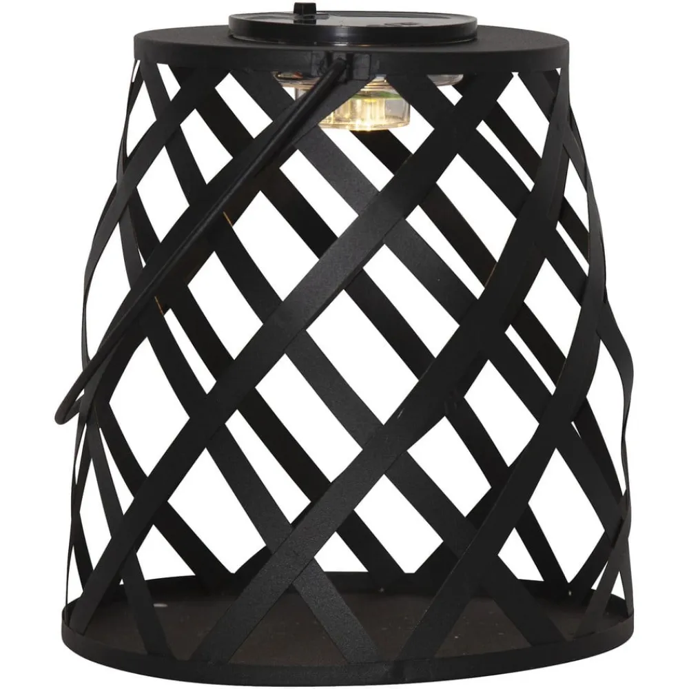 STAR TRADING Dekorationsbelysning|Solcellelamper>LED-solcellelampe Calabria, diamantmønster, 20 cm