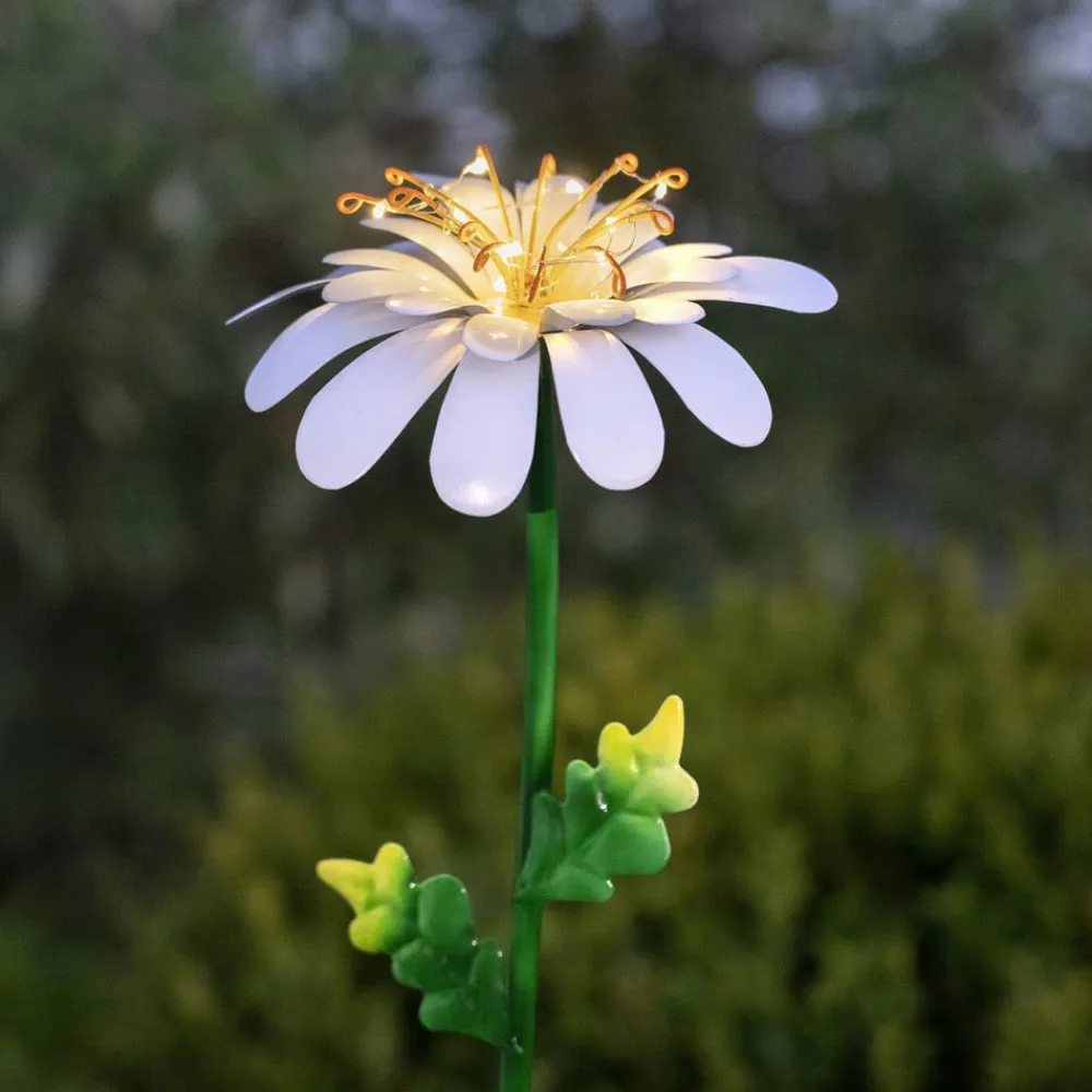 LED-solcellelampe Daisy i daisyform^STAR TRADING Discount