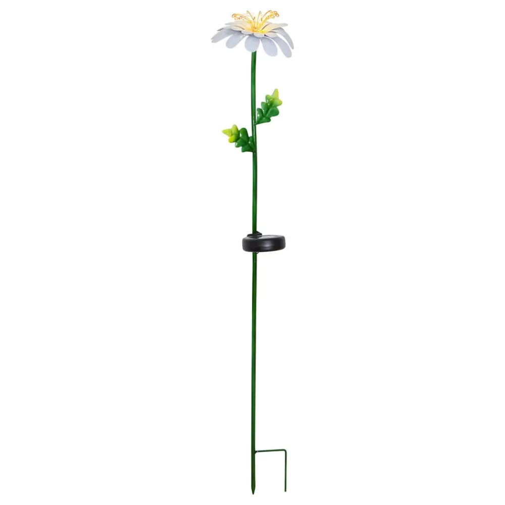 LED-solcellelampe Daisy i daisyform^STAR TRADING Discount