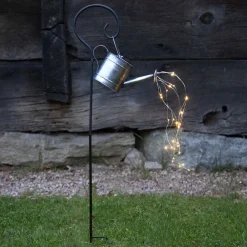STAR TRADING Dekorationsbelysning|Solcellelamper>LED-solcellelampe Dew Drop Water Can