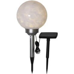 STAR TRADING LED-solcellelampe Lunay, roterende lyskilde