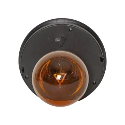 STAR TRADING LED-solcellelampe Marron, højde 40 cm, brun, metal, USB-C