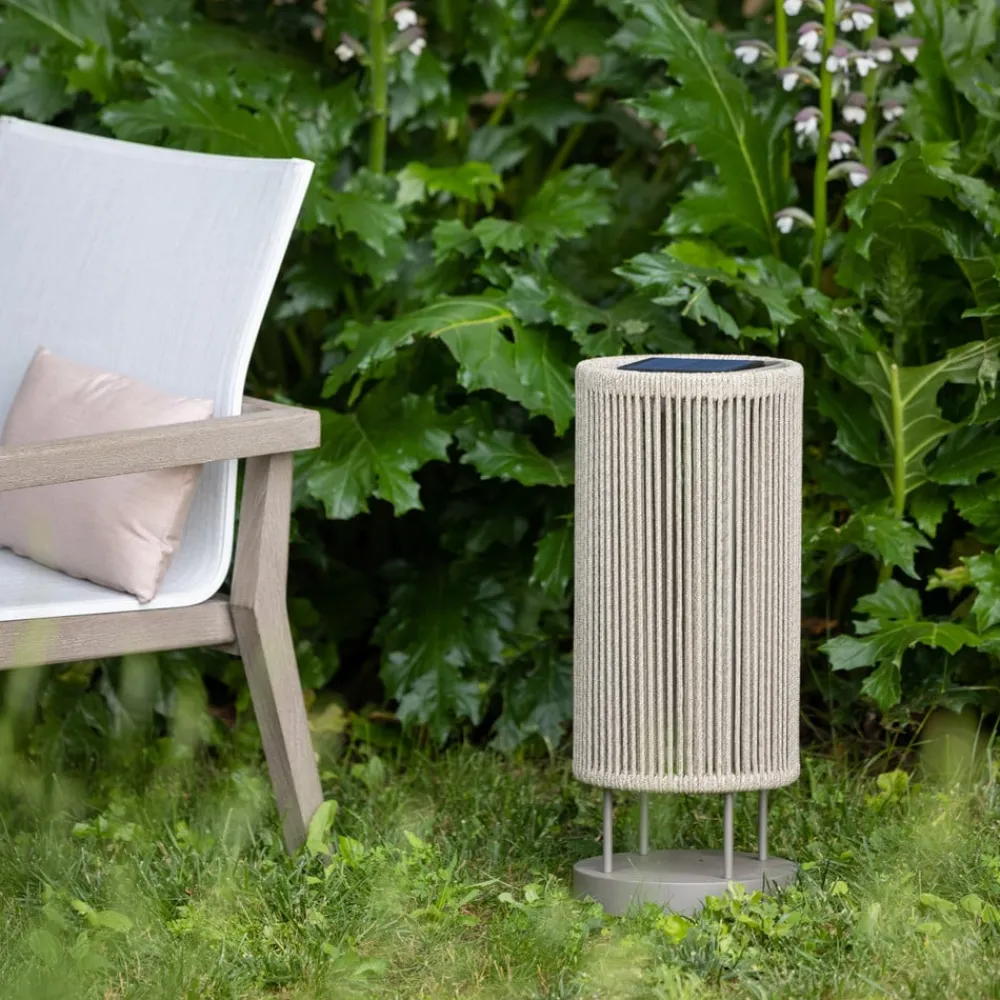 Les Jardins Solcellelamper>LED-solcellelampe Rop&Strip Højde 58 cm, 3.000 K, 500 lm