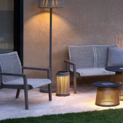 Les Jardins Solcellelamper>LED-solcellelampe Rop&Strip højde 40 cm, 3.000 K, 500 lm