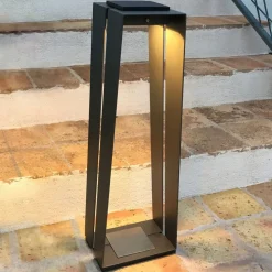 LED-solcellelampe Skaal i aluminium, 70 cm, grå^Les Jardins Hot