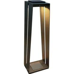 LED-solcellelampe Skaal i aluminium, 70 cm, grå^Les Jardins Hot