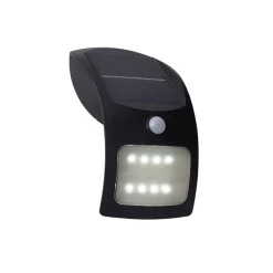 Searchlight LED-solcellelampe til væg 67420BK-PIR, bevægelsessensor