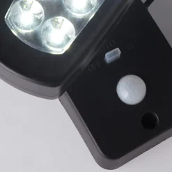 Searchlight Solcelle Lampe Med Sensor|Væglampe Med Sensor>LED-solcellelampe til vægmontering 67423BK-PIR, bevægelsessensor